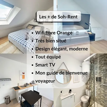 Soh Rent 1tv - Wifi Proche Gare 펜션 *